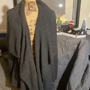 LOFT (Ann Taylor) Gray Open Cardigan
